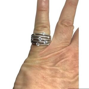 Sterling silver Cubic Zirconia ring